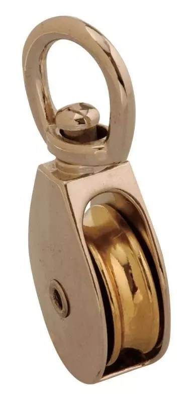 Rope Pulley, Single Swivel Eye, 2 In.