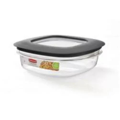 Rubbermaid 7H76TRCHILCHL Clear Premier Small Capacity Storage Container with Lid - Pack of 6