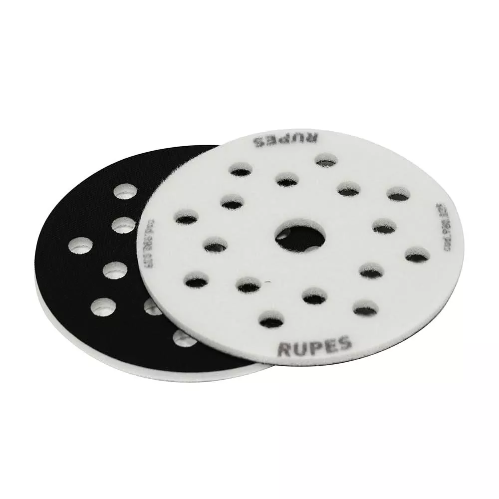 RUPES Foam Interface Pad 125mm with 8+8+1 Holes - 2 Pack, 7mm Thicknes