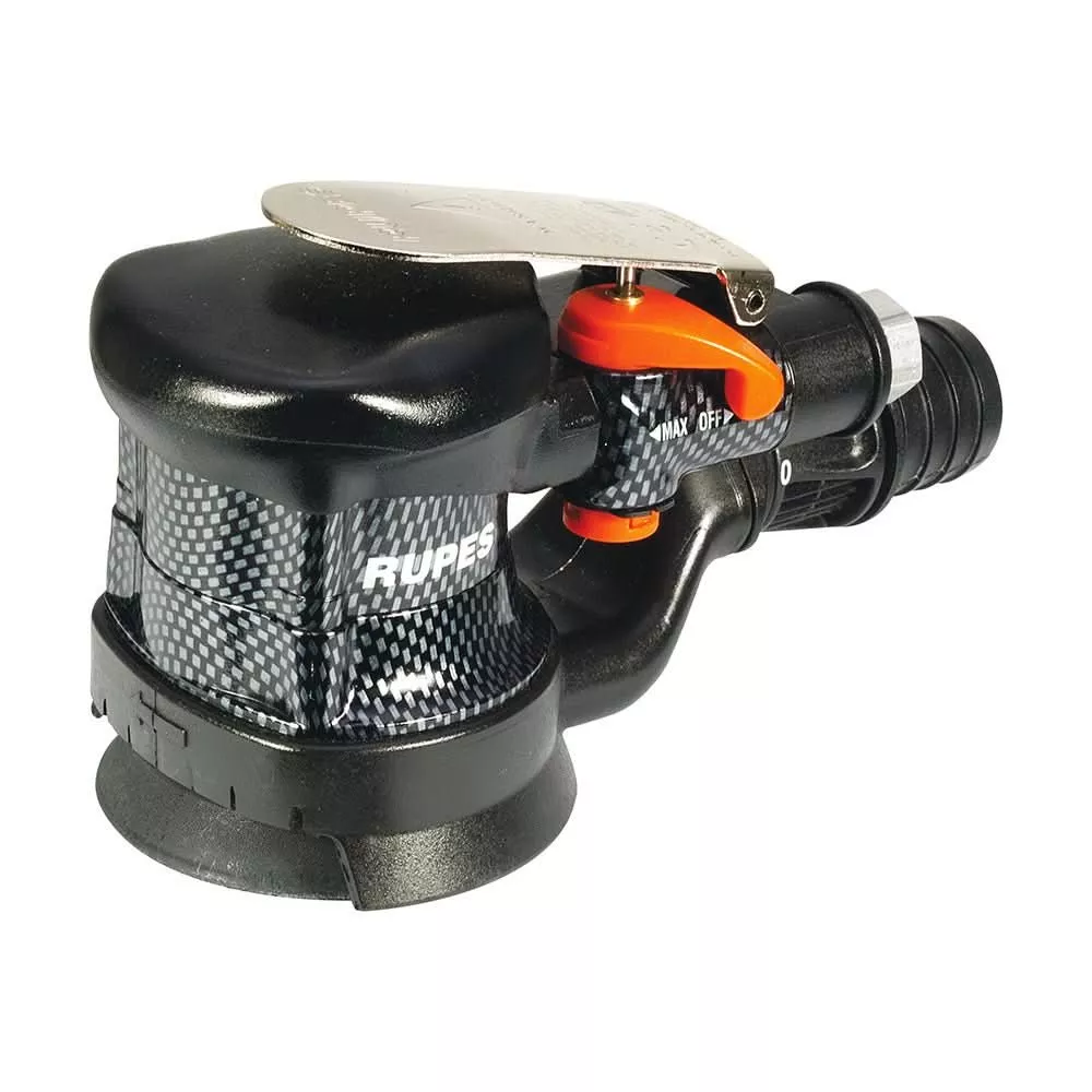 RUPES Pneumatic Random Orbital Palm Sander with 75mm Velcro Pad and Du