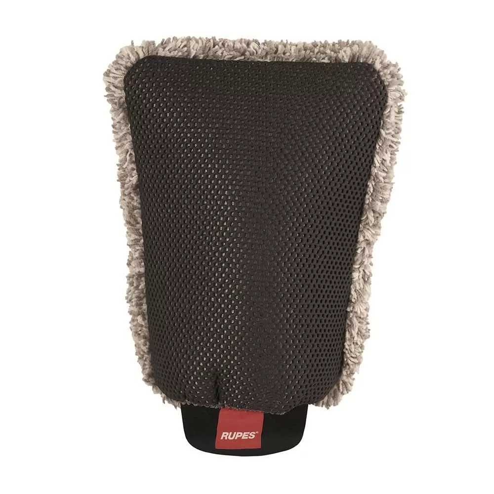 RUPES Wash & Decontamination Mitt - Dual-Action Microfiber and Synthet