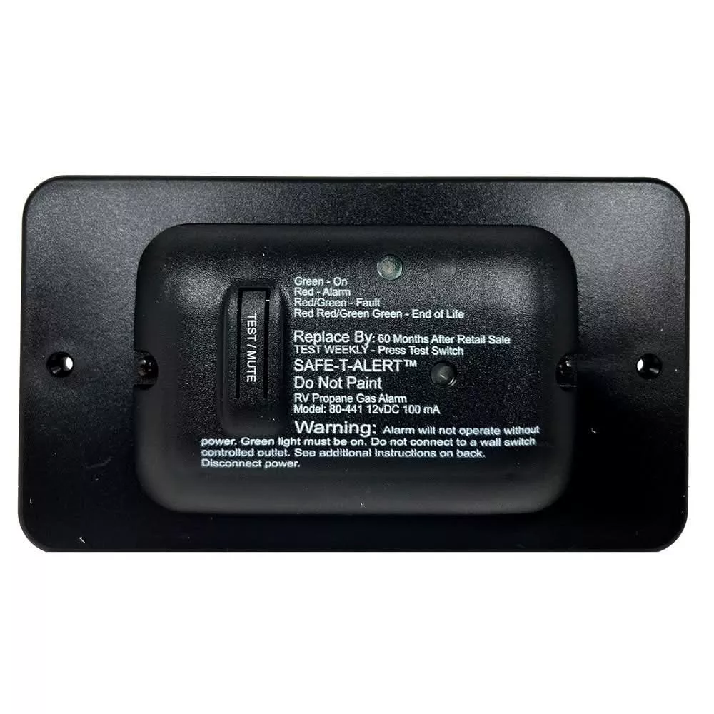 Safe-T-Alert 80 Series Black Propane Gas Alarm - 12V - 80-441-BL-TR