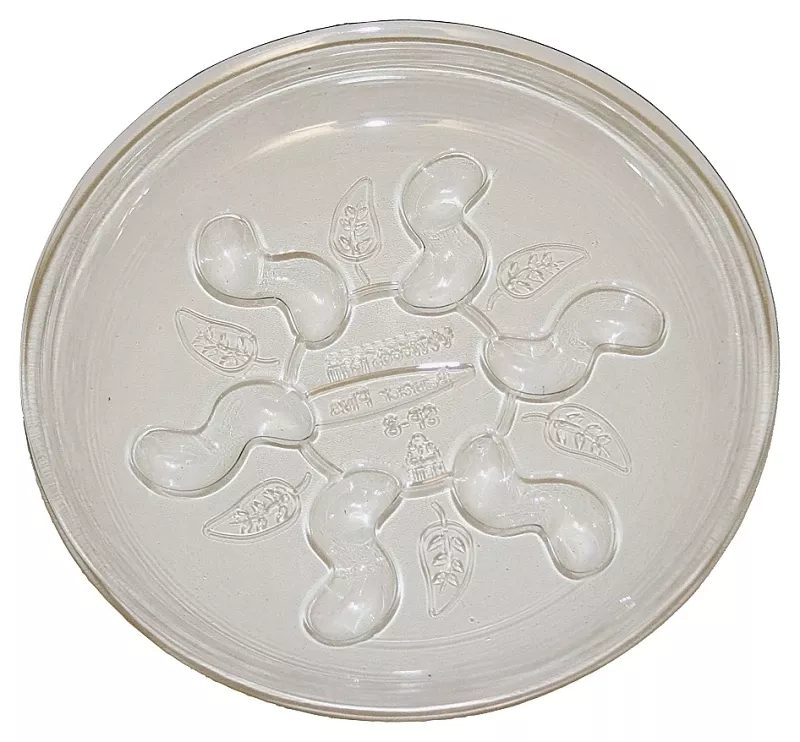 Saucer Plus Sp8vus Planter Saucer, 8 Inch Diameter, Clear Plastic