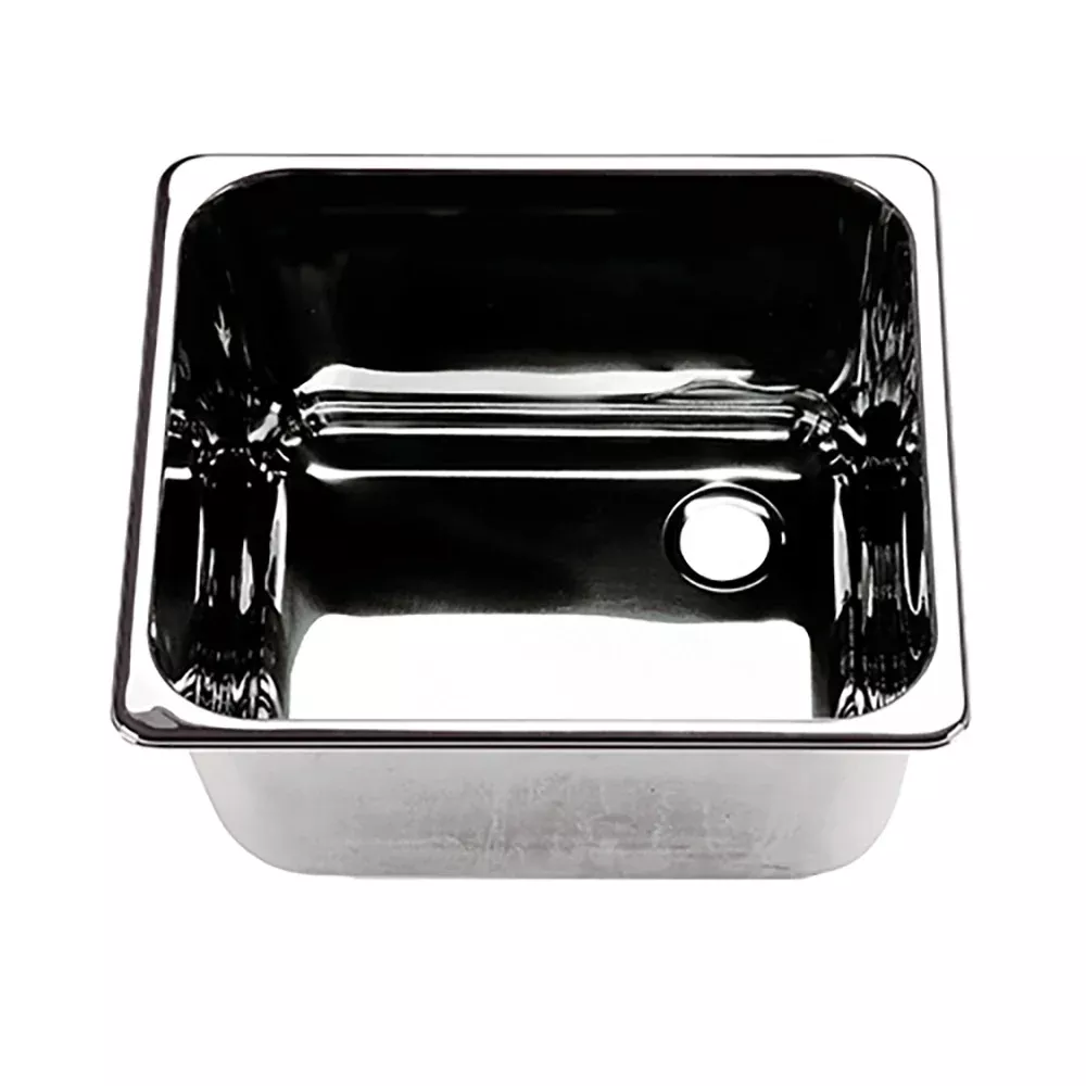 Scandvik Rectangular Sink Stainless Steel - Right Side Drain [10224]