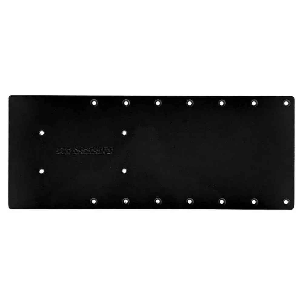 Sea Brackets 20-Inch Straight Trolling Motor Plate for Garmin Kraken -