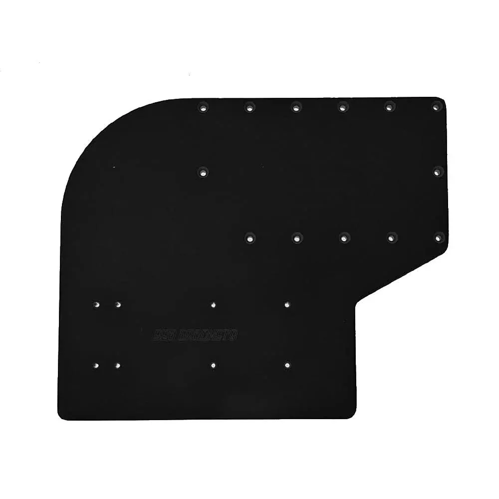 Sea Brackets Large Offset Trolling Motor Plate - Black for Universal M