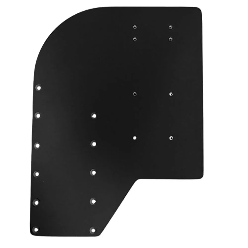 Sea Brackets Small Offset Trolling Motor Plate - Black (Part SEA2306-B
