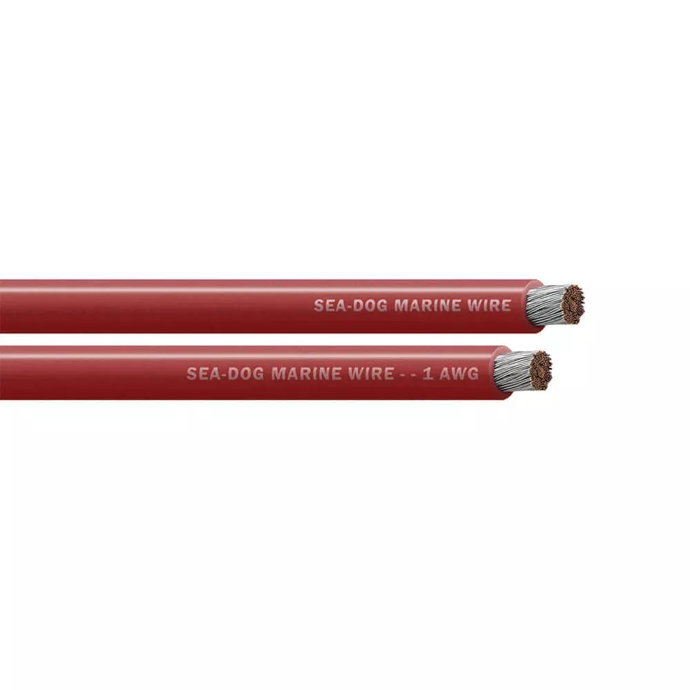 Sea-Dog 1 AWG Red Battery Cable - 300' [8001025]