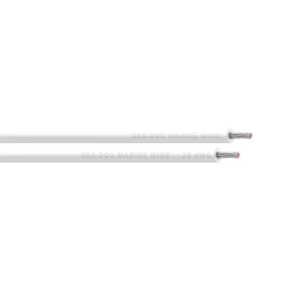 Sea-Dog 18 AWG White Primary Wire - 25' [8018050]
