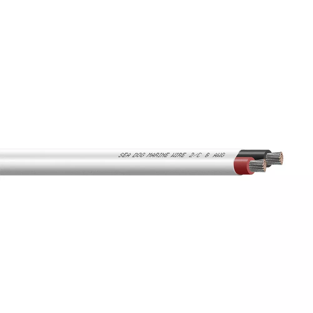 Sea-Dog 6/2 AWG Flat Duplex Wire Red/Black - 50' [8006201]