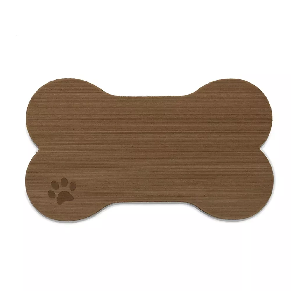 SeaDek Dog Bowl Mat - Cappuccino/Black - Large - 16.5" x 29.5" [63207-