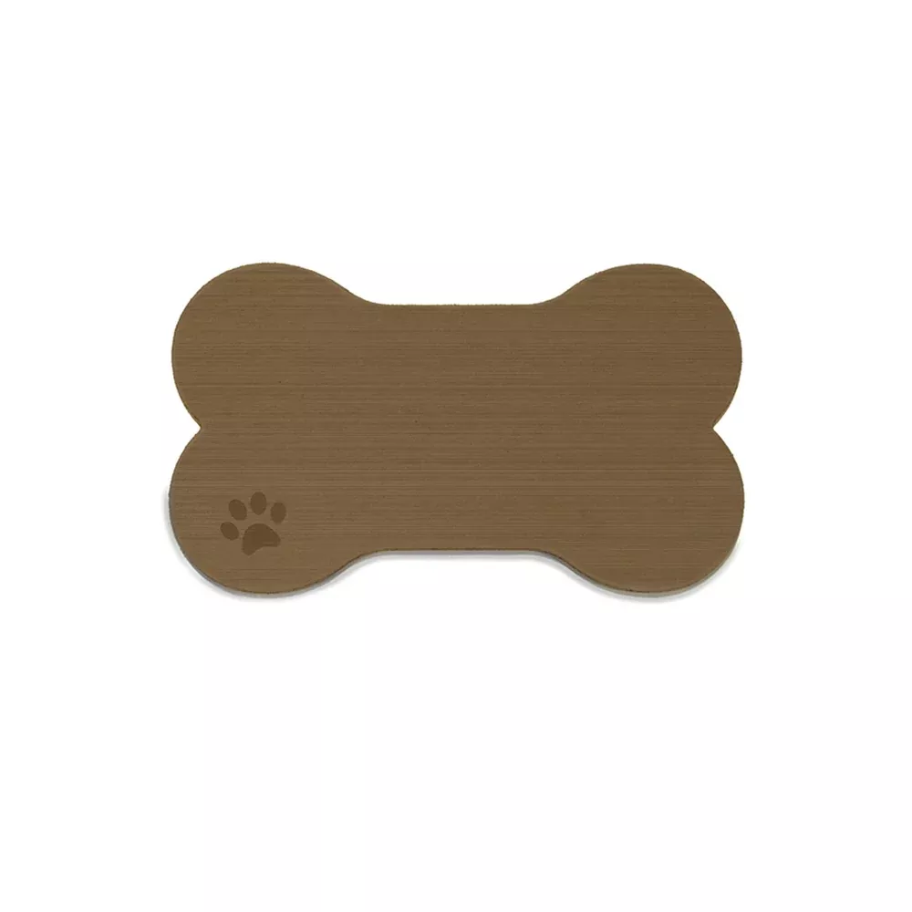SeaDek Dog Bowl Mat - Cappuccino/Black - Small - 12" x 21" [62713-9109