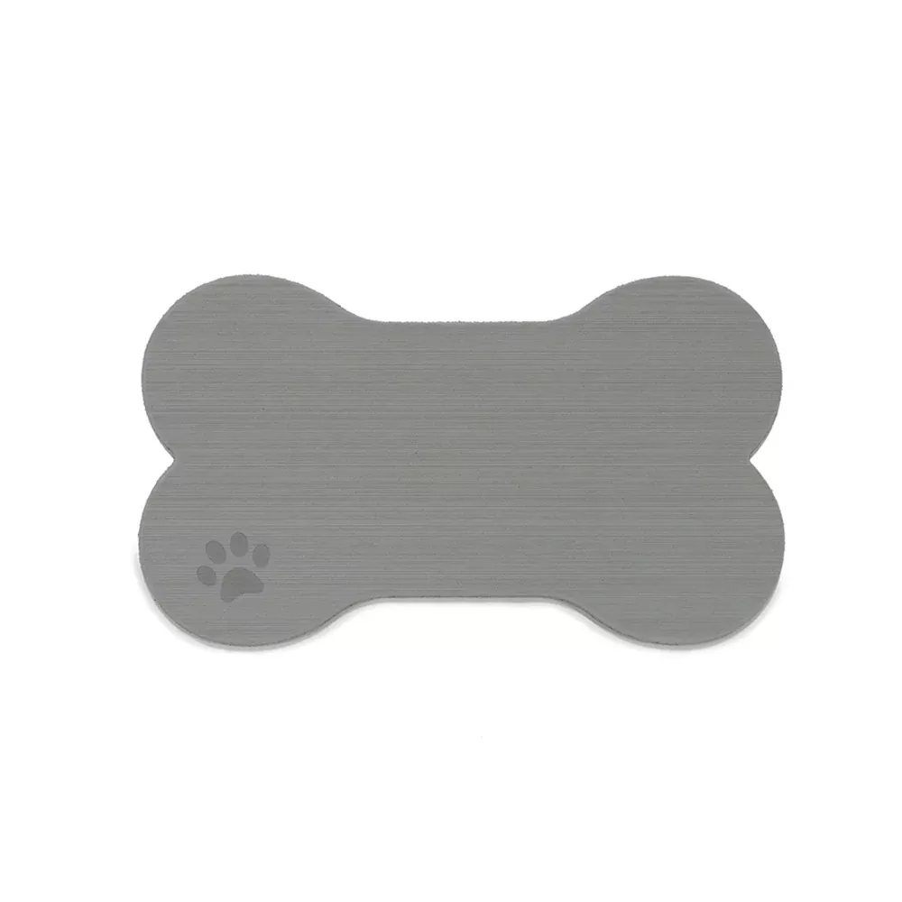 SeaDek Dog Bowl Mat - Storm Grey/Black - Medium - 12.5" x 24" [62714-9
