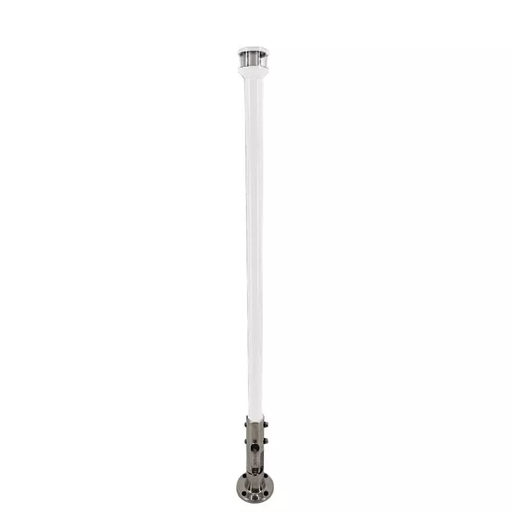 Seaview 24-Inch Manually Folding Marine Light Post with Stainless Stee