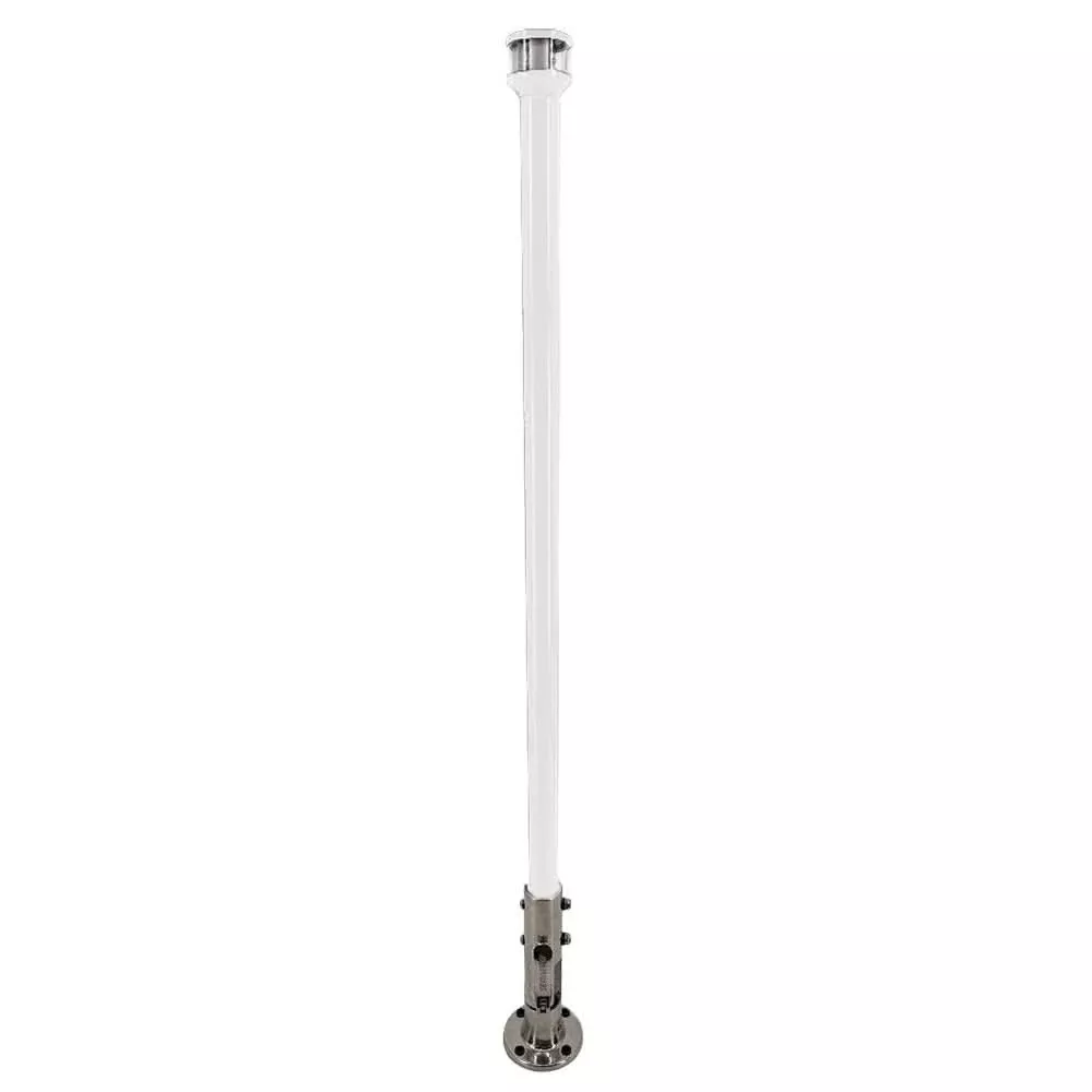 Seaview 36-Inch Manually Folding Marine Light Post with Stainless Stee