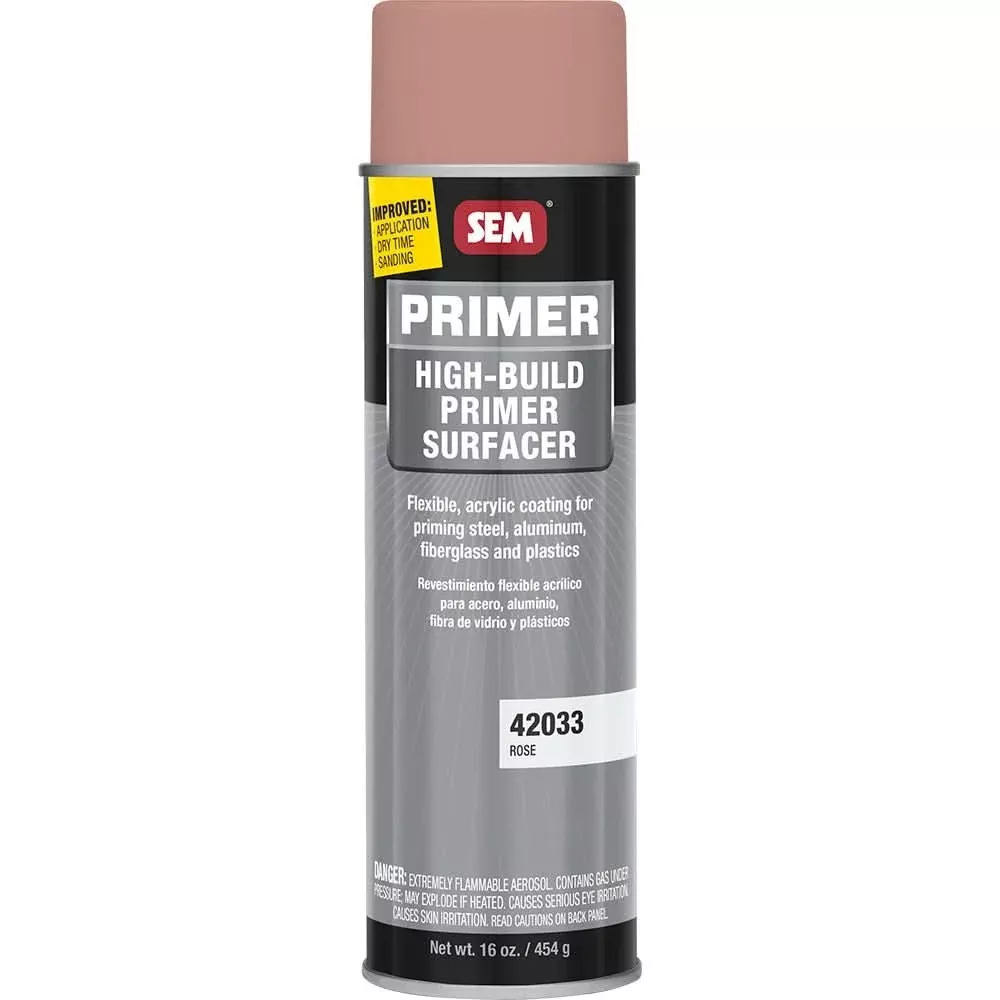 SEM High-Build Primer Surfacer 20oz Aerosol Can - Rose - 42033