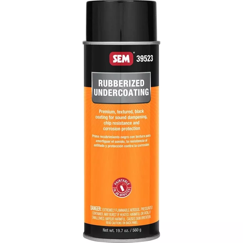 SEM Rubberized Undercoating - 24oz Aerosol Can - Black - 39523