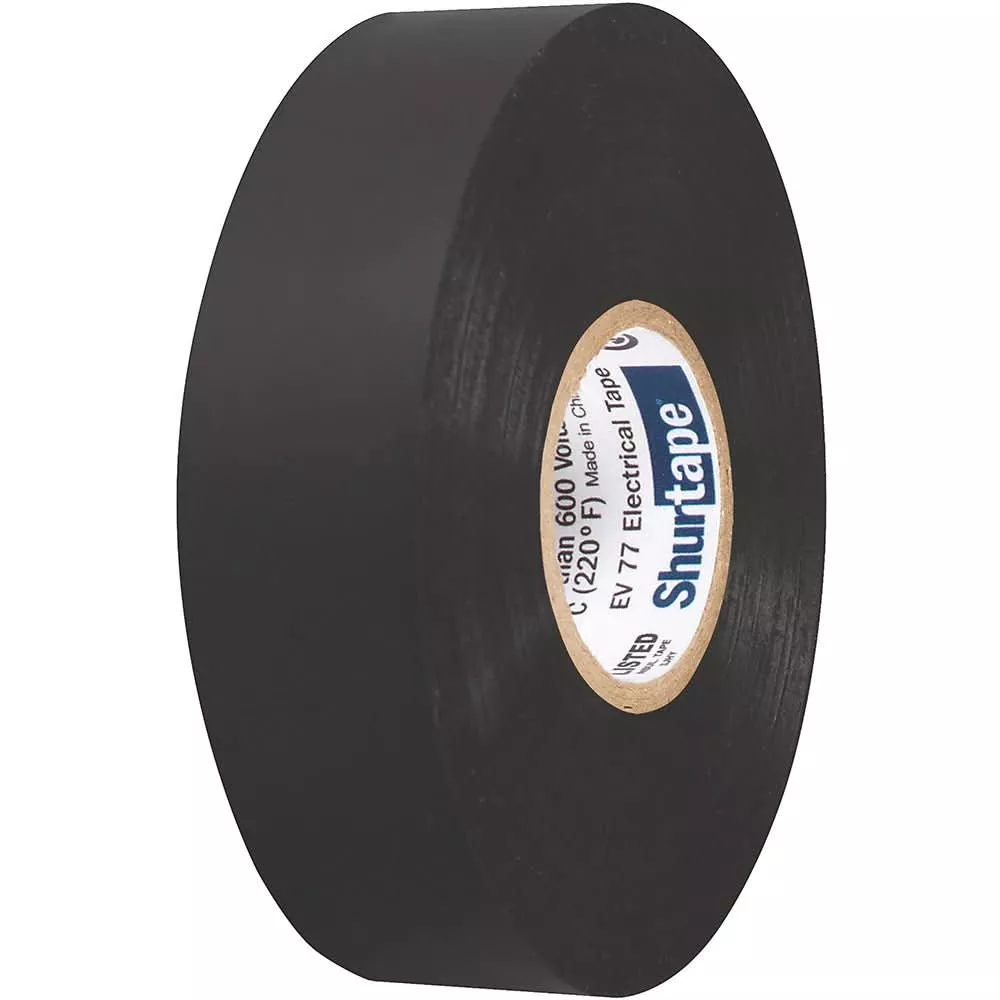Shurtape EV 077B Professional Grade Black Electrical Tape - 104706