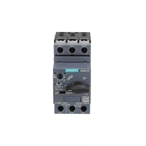 Siemens 3RV2011-1HA10 Combination Motor Starter Size 00 5.5โ8A