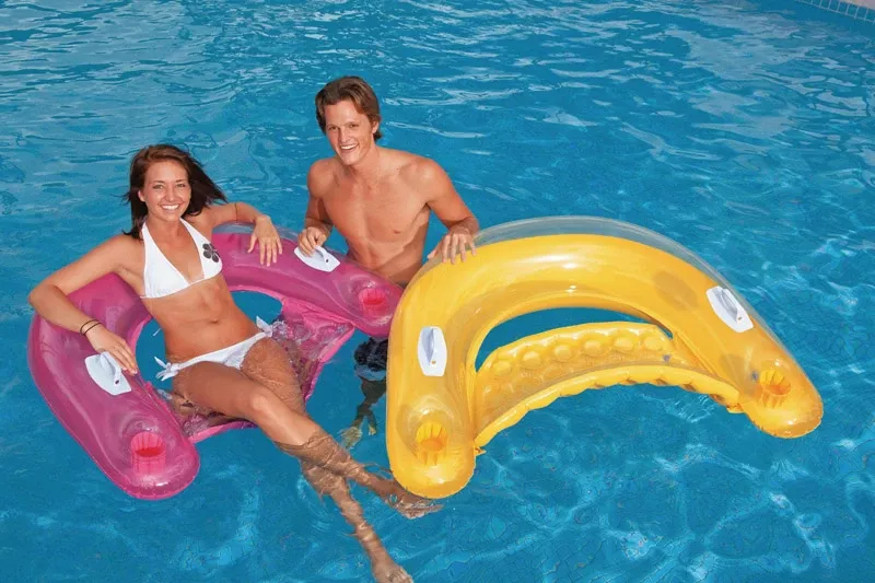 Sit 'N Float Pool Lounger, 60 x 39 In.