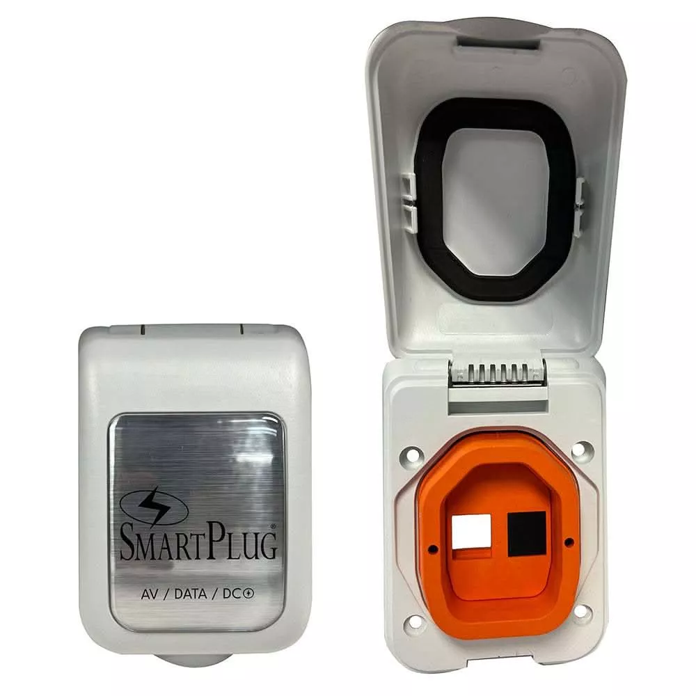 SmartPlug Data Port Case/Inlet – White Cover – BDBPW