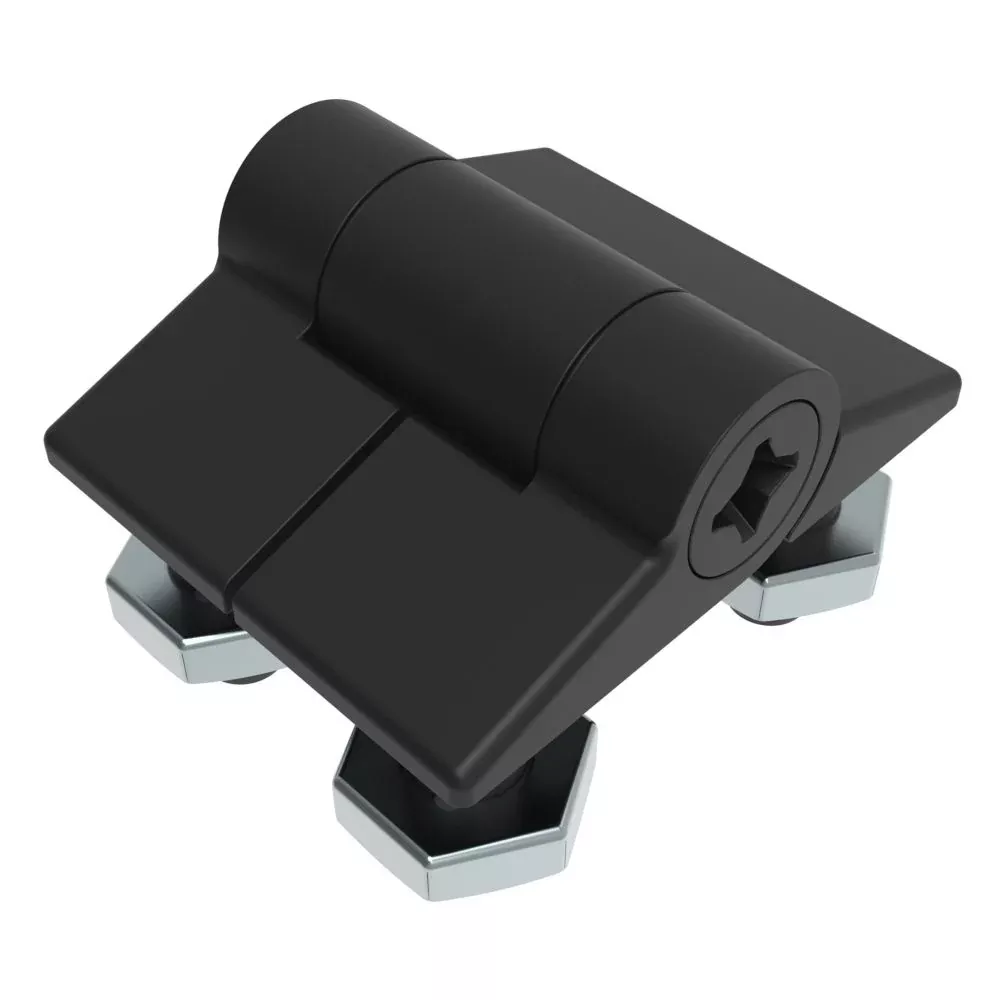 Southco Adjustable Torque Hinge, Symmetric Torque, Small Size, Acetal