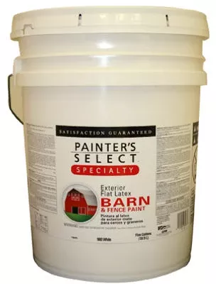 Speciality Barn & Fence Paint, Latex, Flat, Black, 5 Gallons