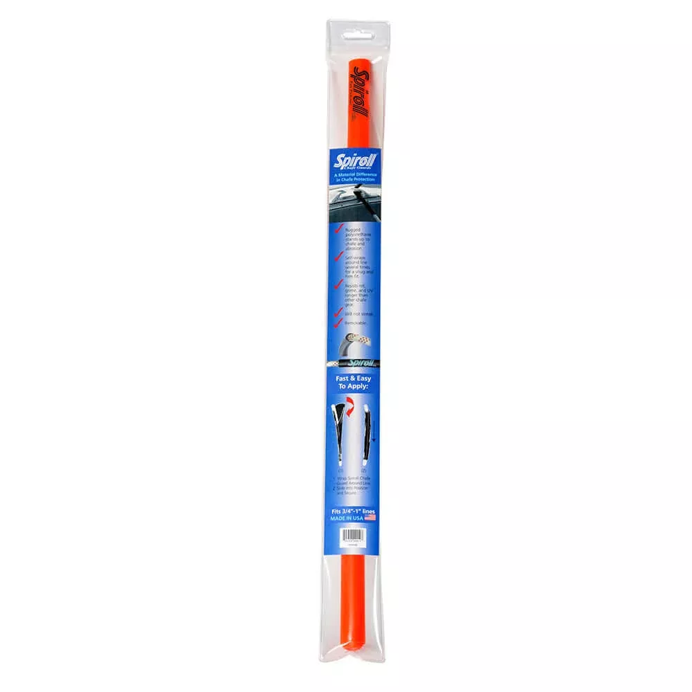 Spiroll Chafe Guard Orange for Lines up to 3/4"-1" Diameter - SPL-24-O