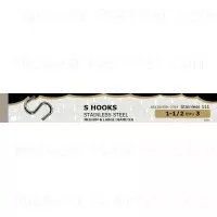 Stainless Steel S Hooks Assortment - Durable And Versatile For Home And Garden Use