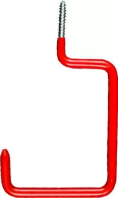 Stanley N188-854 Red Vinyl Coated Storage Screw Hook Large