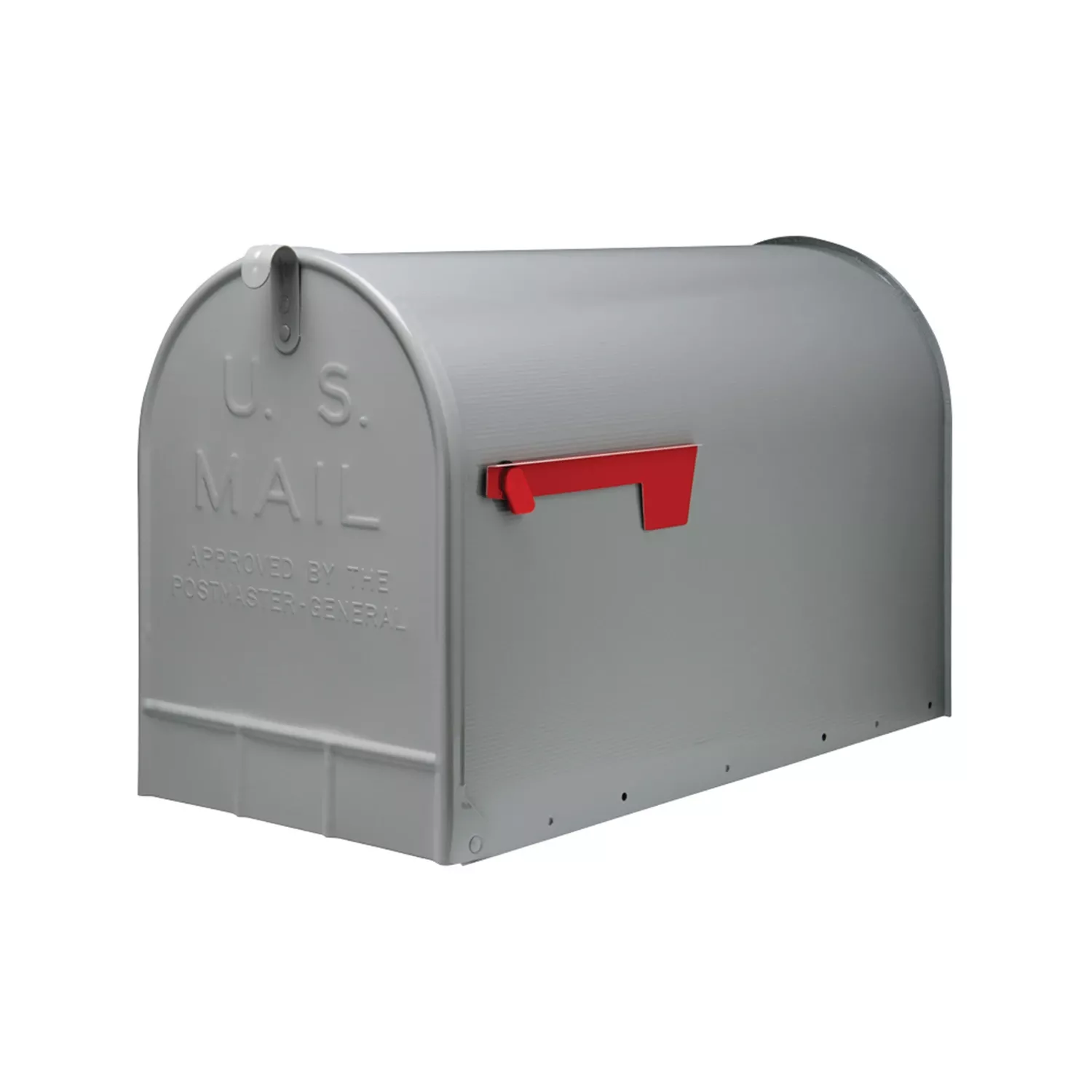 Stanley Post-Mount Mailbox, XL, Gray Steel