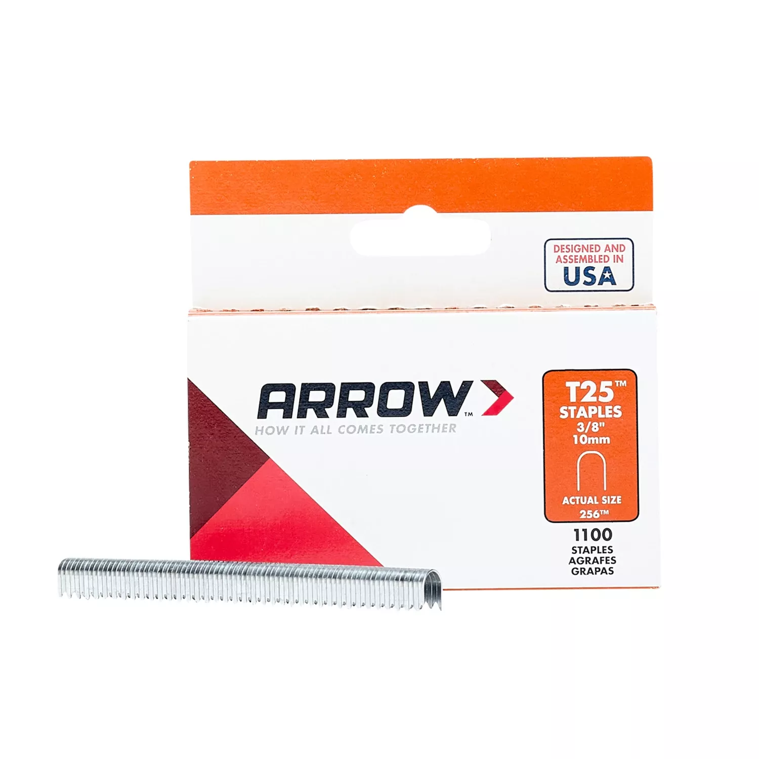 Staples, 3/8 In., 1100-Pk.