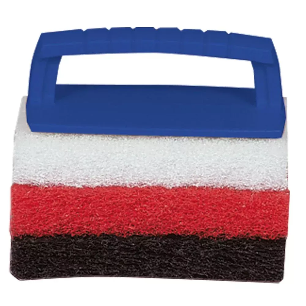 Star brite Multi-Texture Scrub Pad Kit w/Interchangeable Handle - 3 Pa