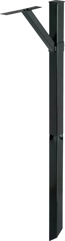 Steel Drive-in Mailbox Post Kit, For Top-Mount Mailboxes, Black, 60-In.