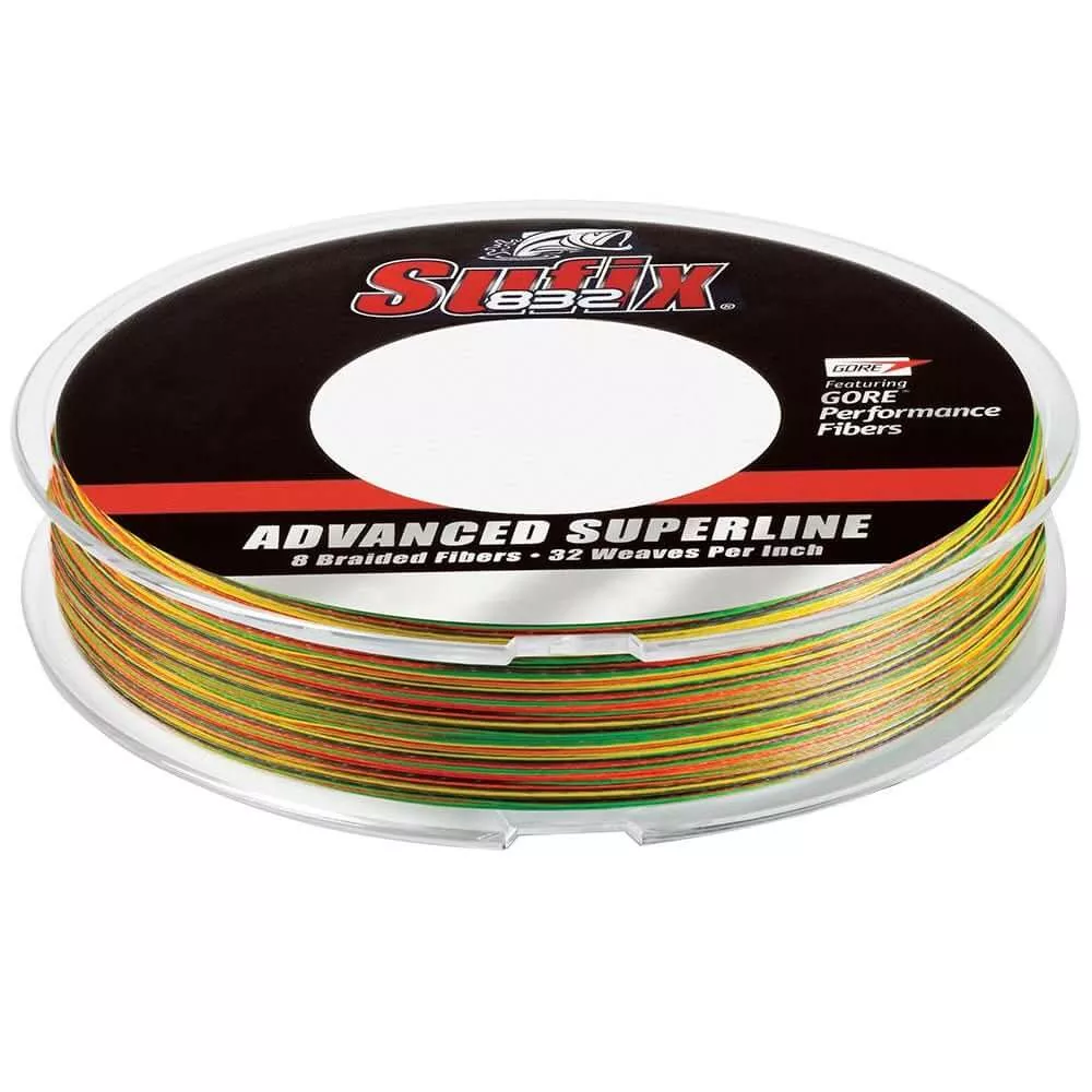 Sufix 832 Braid - 30 lb Fire Tiger - 300 Yards - 660-130FT