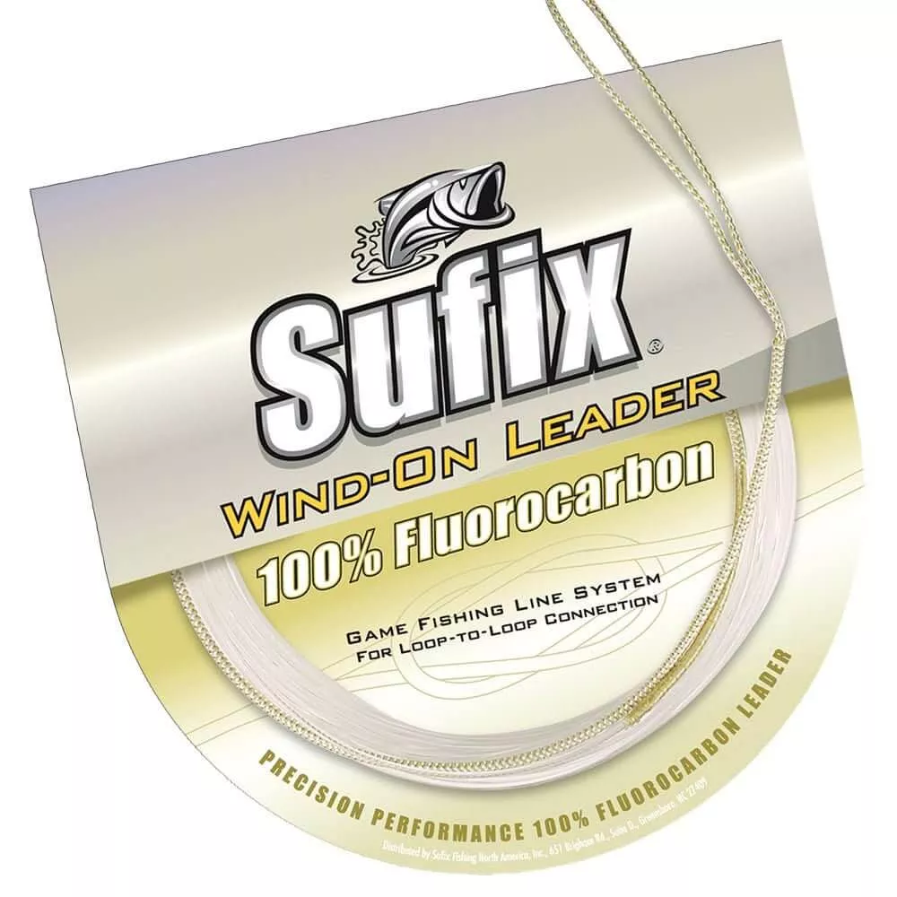 Sufix Wind-On 100% Clear Fluorocarbon Leader - 150 lb - 11 Yards - 700