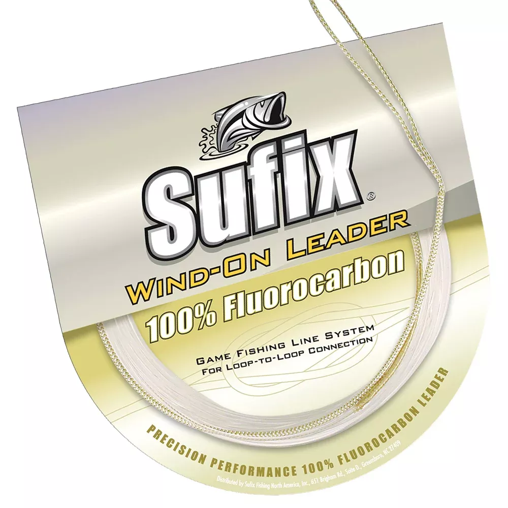 Sufix Wind-On 100% Clear Fluorocarbon Leader - 50lb - 11 yds [700-050F