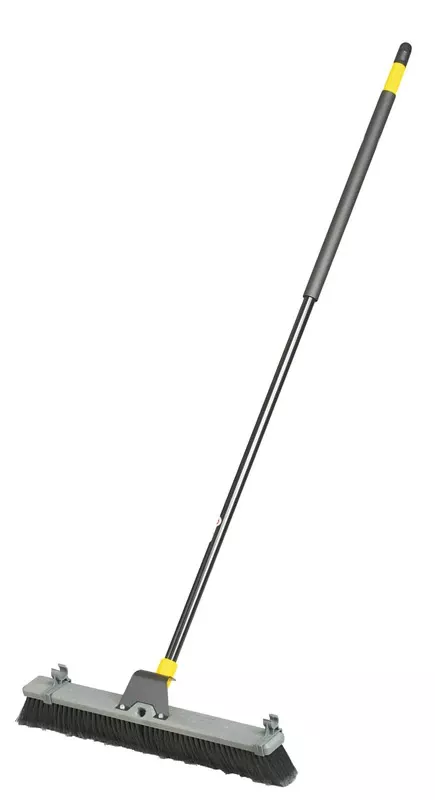 Super Bulldozer Push Broom, Soft Polypropylene Fibers, 24 In.