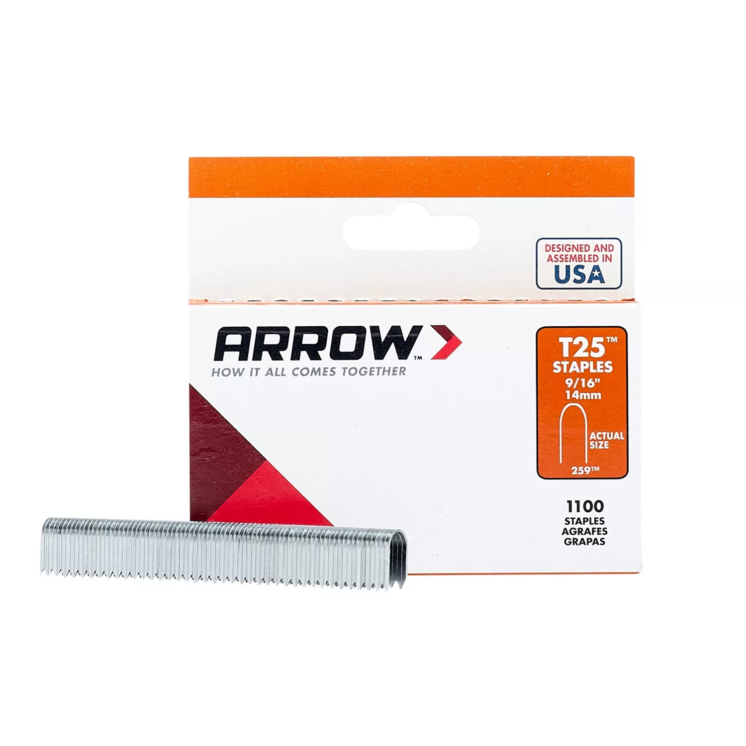 T-25 Staples, 9/16 In., 1100-Pk.