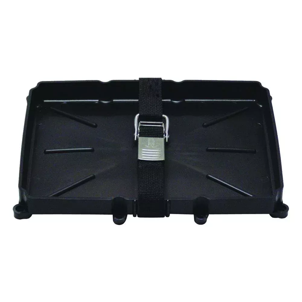 T-H Marine 24 Series Battery Holder Tray w/Stainless Buckled Strap - N