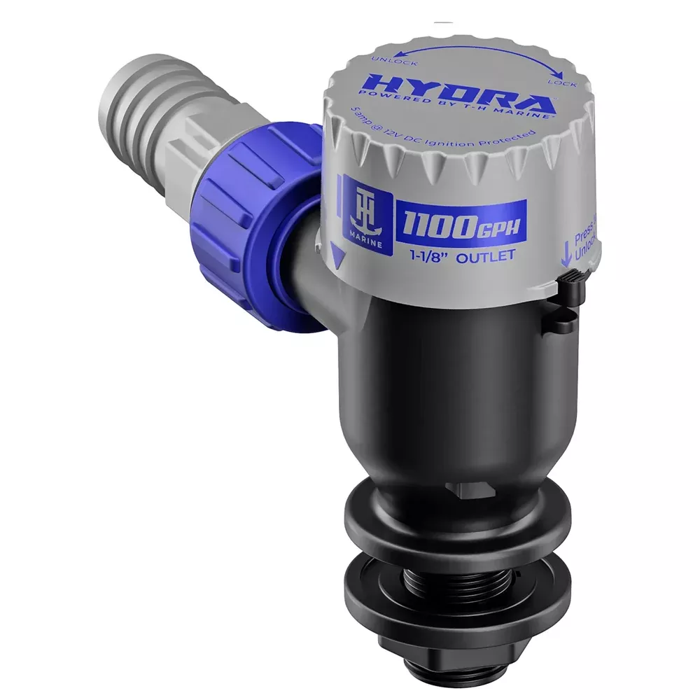 T-H Marine HYDRA Livewell Pump - 1100 GPH - 12V - Short Nozzle [PMP-LW
