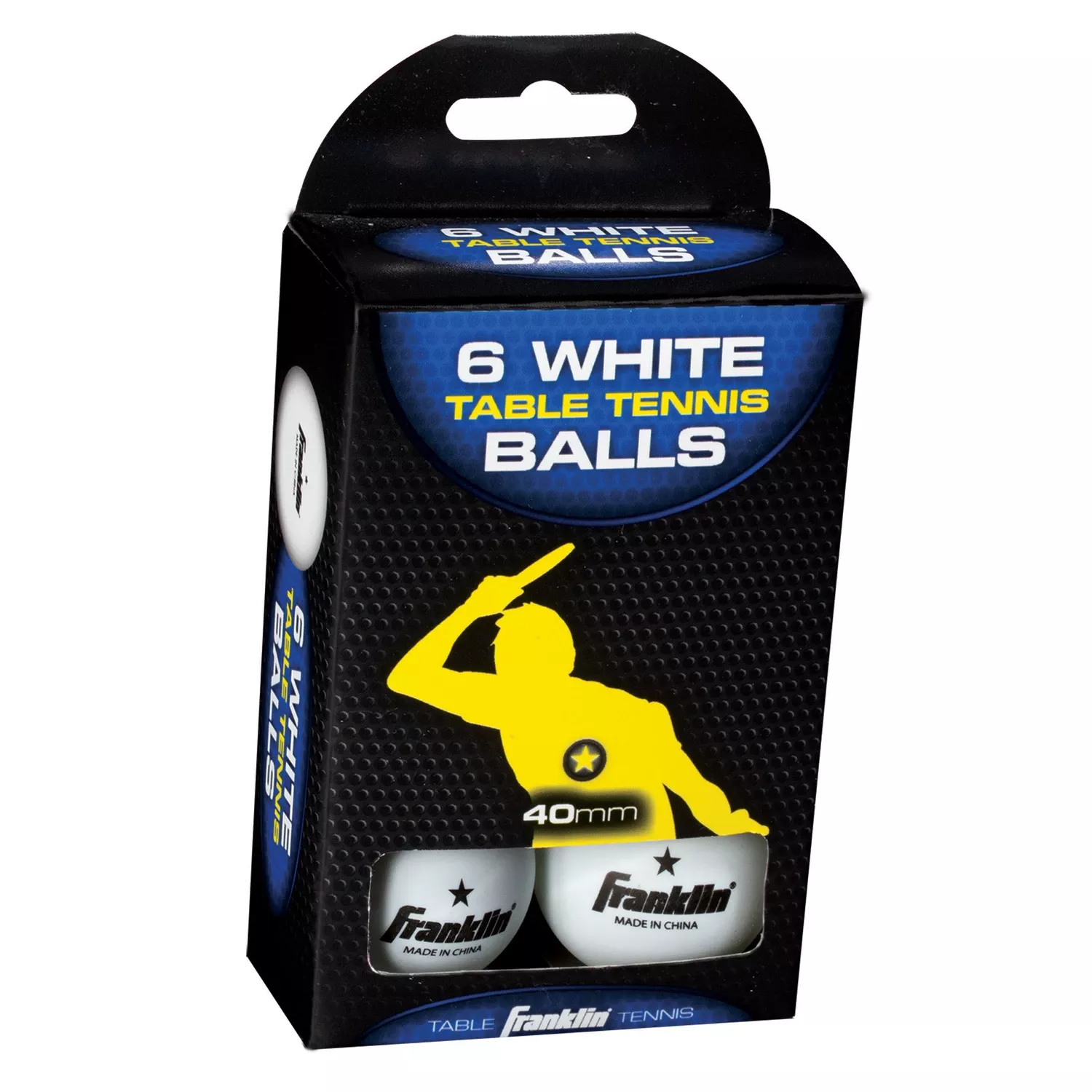Table Tennis Balls, 1-Star, White, 6-Pk.