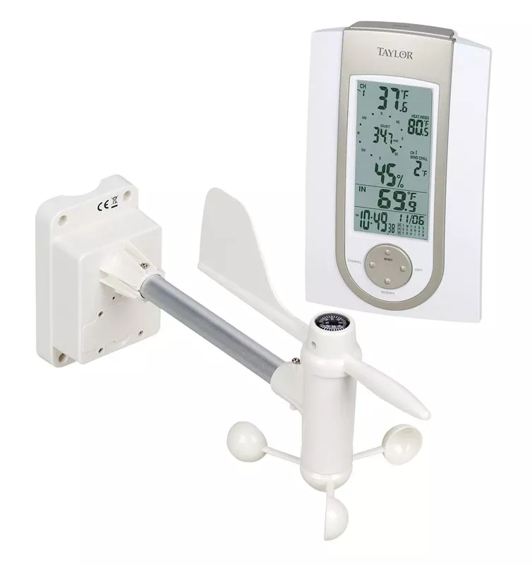 Taylor 2752 Wireless Weather Station With Anemometer And Digital Display