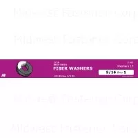 Thick Fiber Washers Assortment - Durable And Versatile For Various Applications