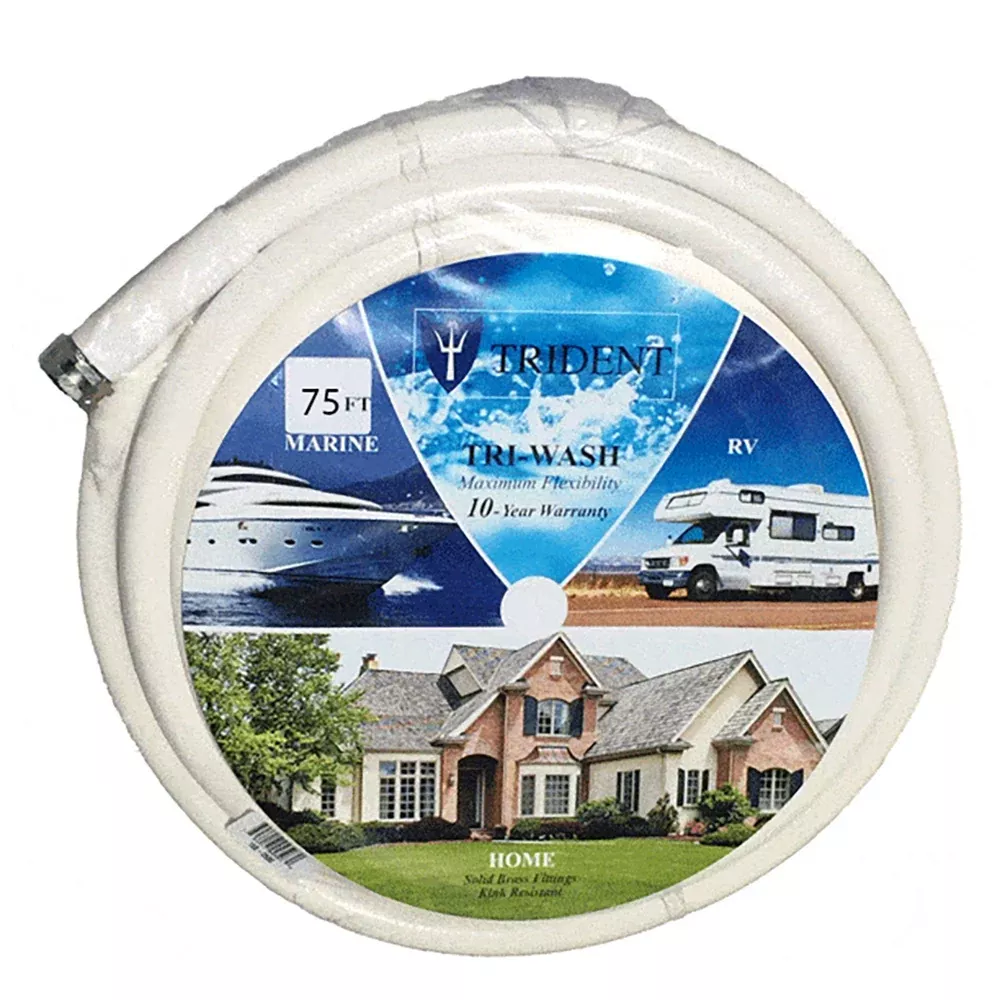 Trident Marine 5/8" ID x 75' Wash Down/Camper Hose w/Fittings [168-058