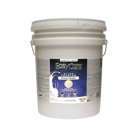Ultra Premium Latex Wall Primer/Sealer, White Flat, 5 Gallons