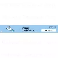 Uninsulated Spade Terminals Midwest Assortment - 100 Pieces