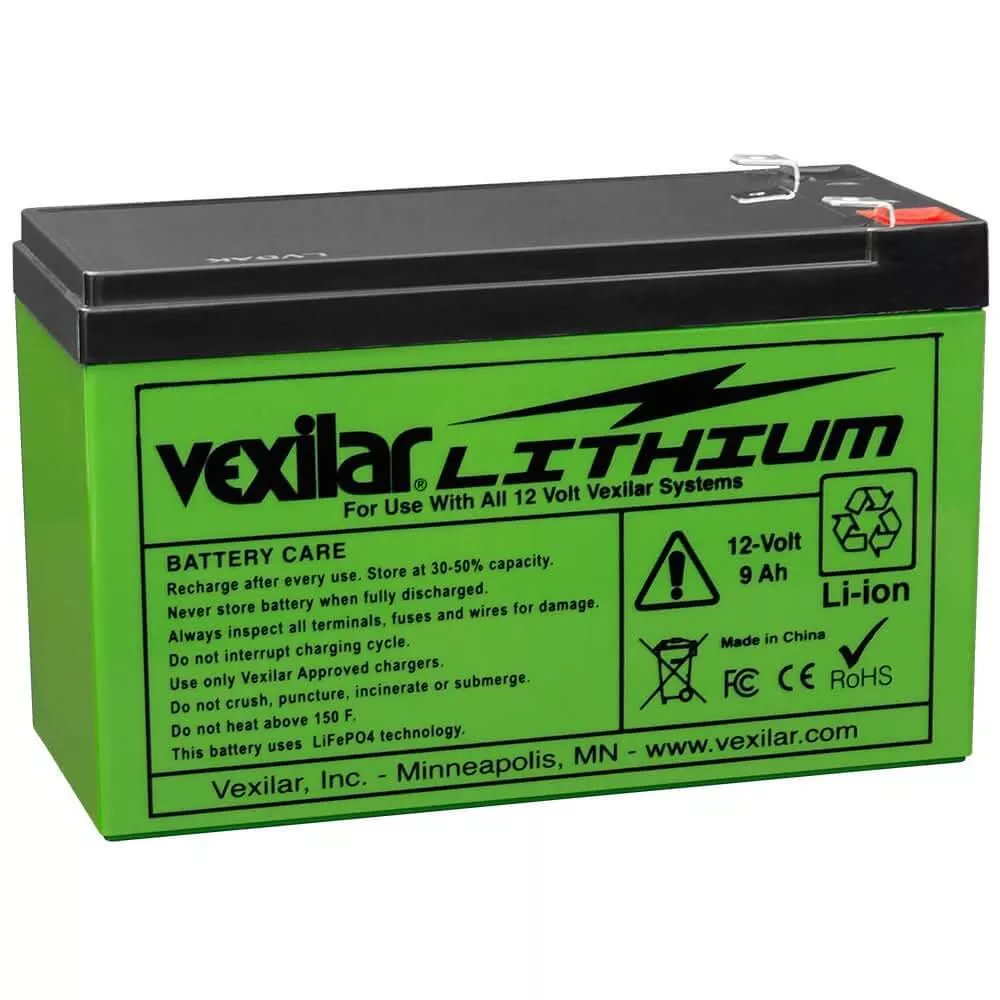 Vexilar V-100L 12V Lithium Ion Battery for Flasher and Pack Devices -