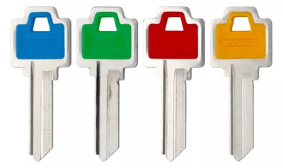 Weiser Decorative Colored Plastic Head Key Blank Wr5-pc
