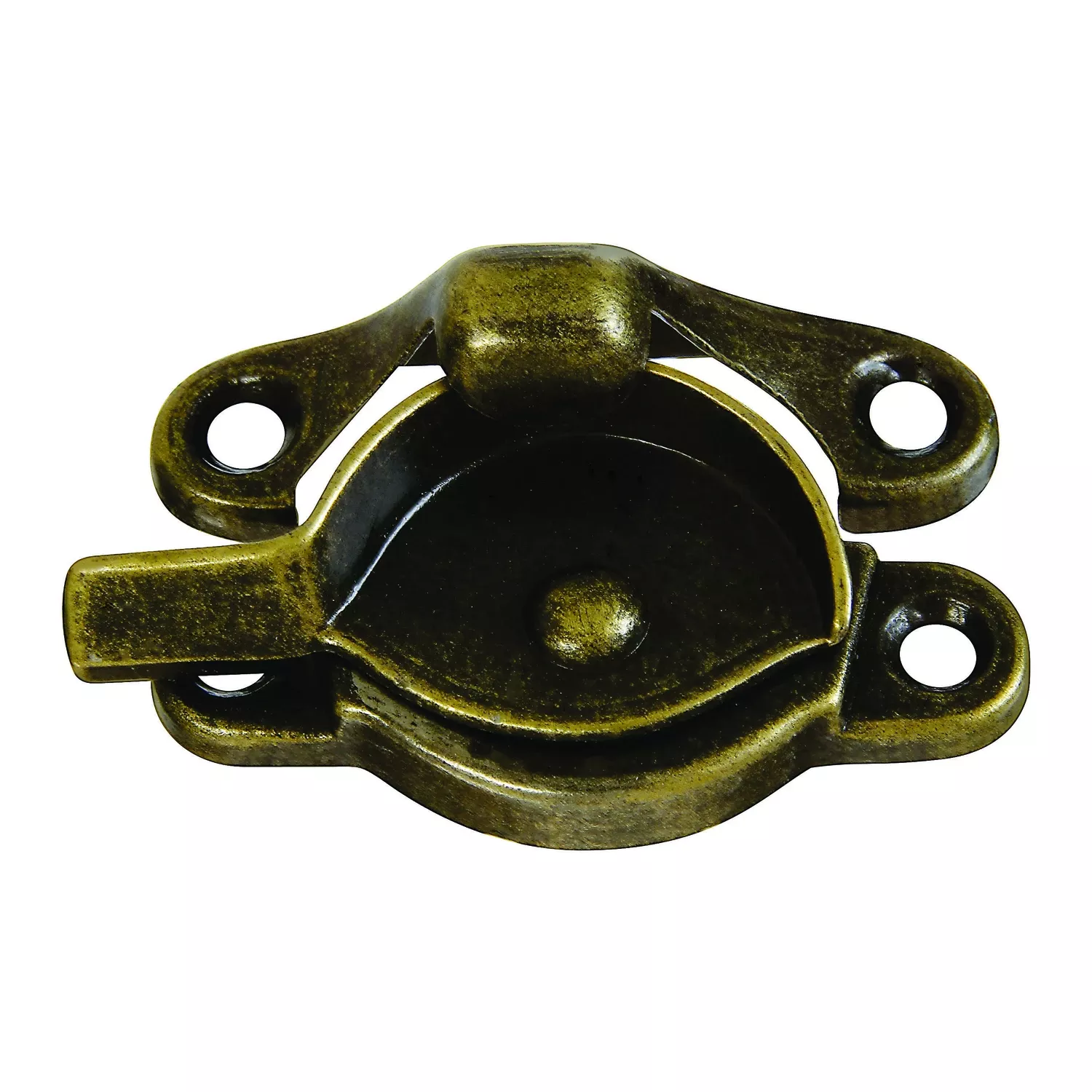Window Sash Lock, Antique Brass Zinc